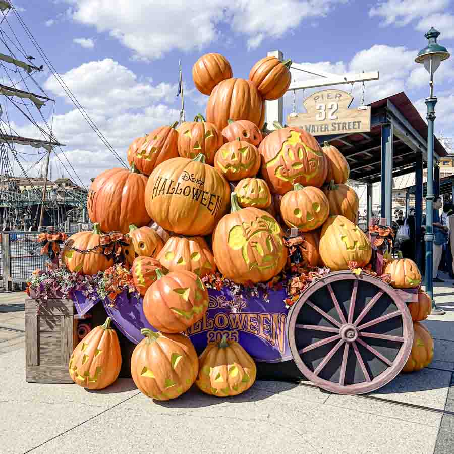 ディズニーシーハロウィン2025 アメフロかぼちゃ　ミニーサイド