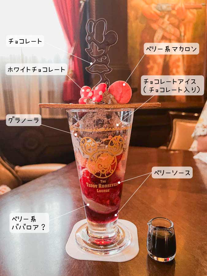 オリジナルパフェ 前面