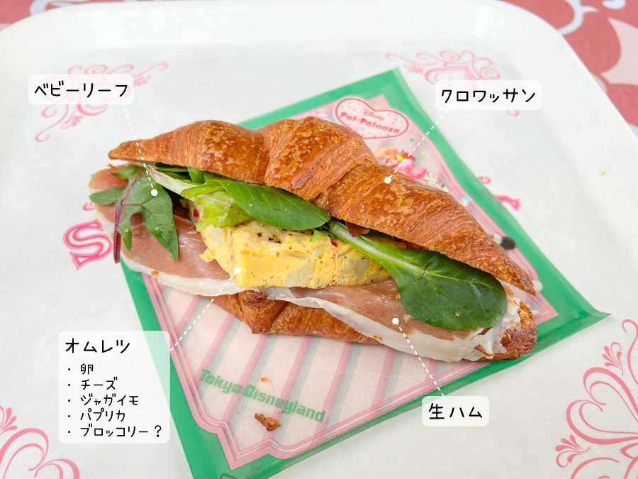 クロワッサンサンド詳細