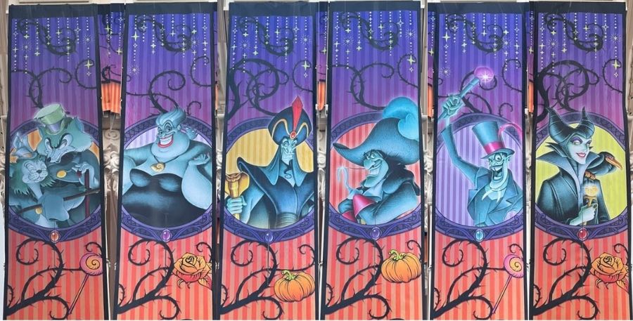 ディズニー・ハロウィーン　垂れ幕　ヴィランズ